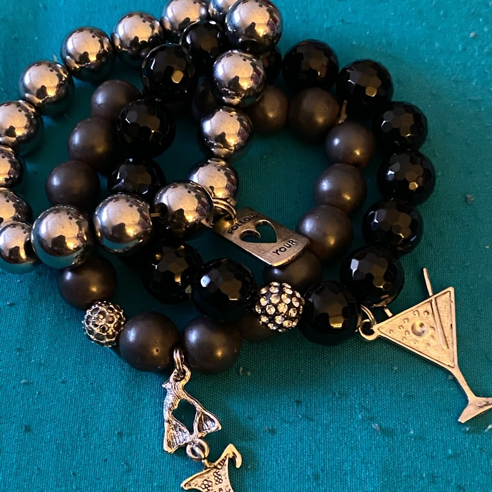 Handmade bracelet with charms